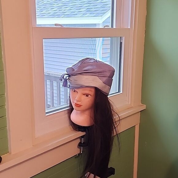 Vintage Blue Two-Tone Hat - Picture 10 of 10